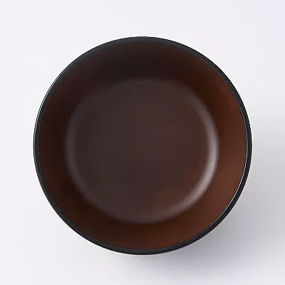 스탠다드 프로덕트 아이즈 칠기 줄무늬 덮밥그릇 면기 식기세척기 대응 그러데이션 적갈색