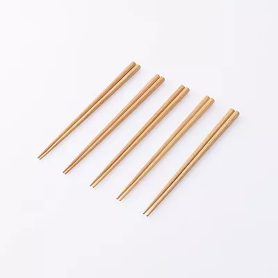스탠다드 프로덕트 천연목 젓가락 5벌 세트 팔각 21cm