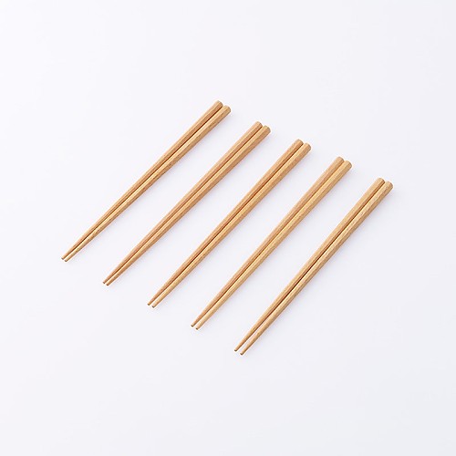 스탠다드 프로덕트 천연목 젓가락 5벌 세트 팔각 21cm