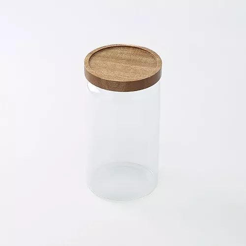 스탠다드 프로덕트 유리 캐니스터 아카시아 뚜껑 830ml