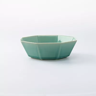스탠다드 프로덕트 팔각 볼 관입 유약 그린 18cm
