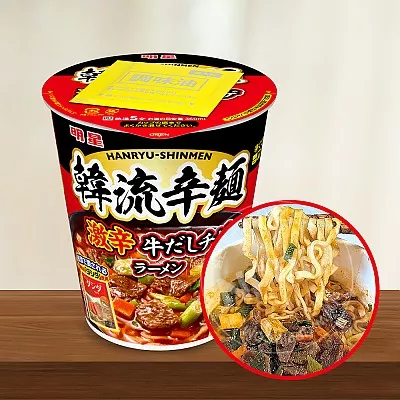 묘조 한류신면 매콤 소고기 찌개 라멘 97g 일본 컵라면