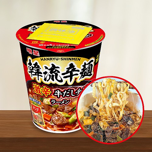 묘조 한류신면 매콤 소고기 찌개 라멘 97g 일본 컵라면