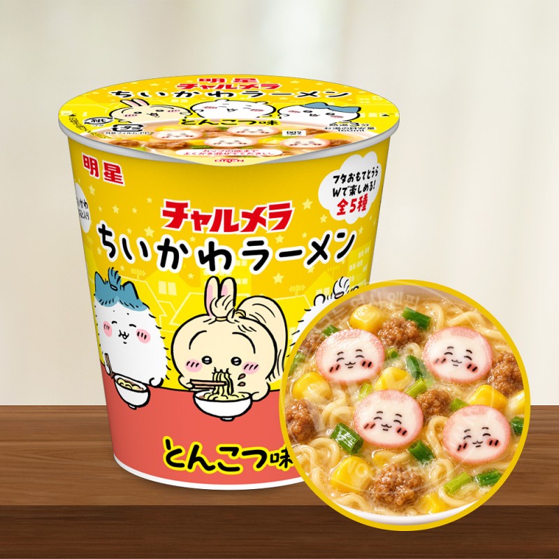 묘조 챠루메라 치이카와 돈코츠 라멘 일본 컵라면 38g