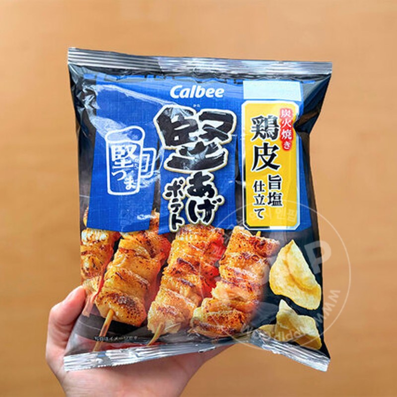 세븐일레븐 가루비 카타아게 포테이토 숯불구이 닭껍질 소금맛 64g