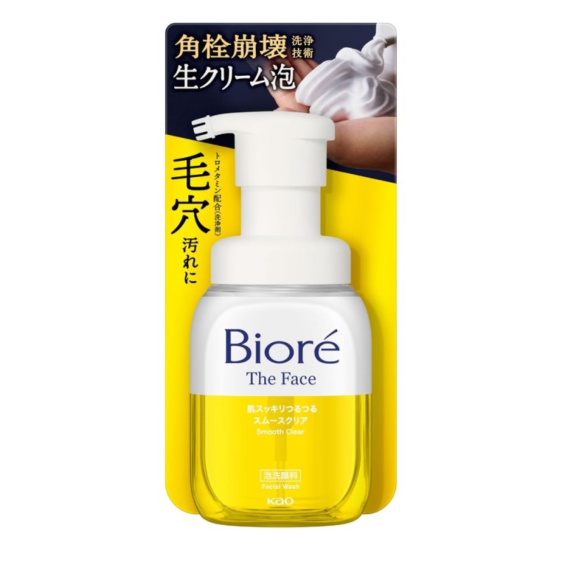 비오레 더 페이스 거품 세안제 스무스 클리어 클렌징폼 200ml  모공 케어