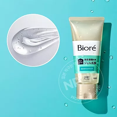 비오레 오우치de에스테 젤 세안 매끈 클리어 180g 모공 케어