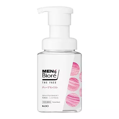 멘즈 비오레 더 페이스 딥모이스트 세안제 클렌징폼 200ml 펌프 타입