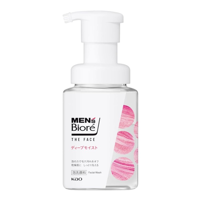 멘즈 비오레 더 페이스 딥모이스트 세안제 클렌징폼 200ml 펌프 타입