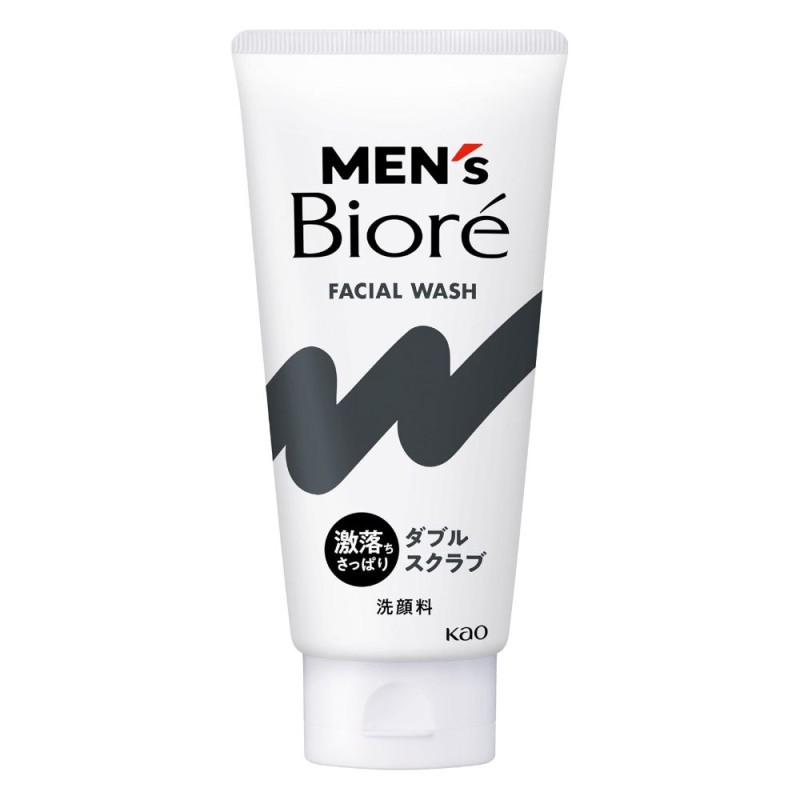 멘즈 비오레 더블 스크럽 페이셜 워시 세안제 클렌징폼 130g