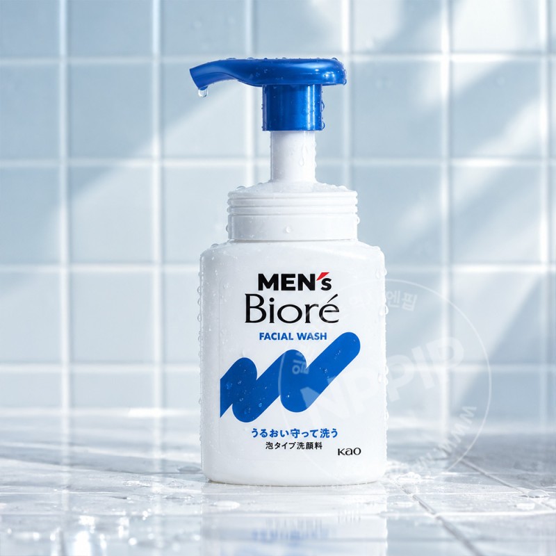 멘즈 비오레 페이셜 워시 거품 타입 세안제 클렌징폼 150ml