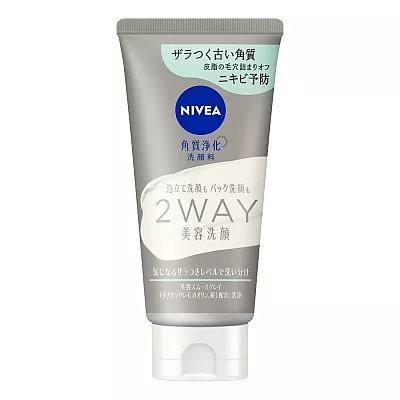 니베아 2WAY 미용 세안 AC 120g 각질 정화 세안제 트러블 예방 클렌징폼
