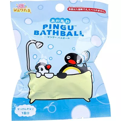 슈와타마 핑구 거품 배쓰밤 입욕제 비누향 랜덤 피규어 포함