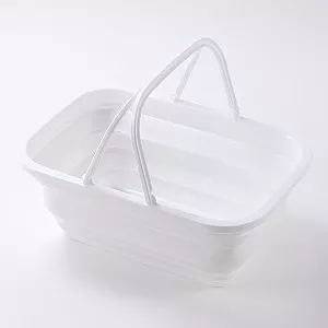 스탠다드 프로덕트 접이식 소프트 바스켓 화이트 9.35L