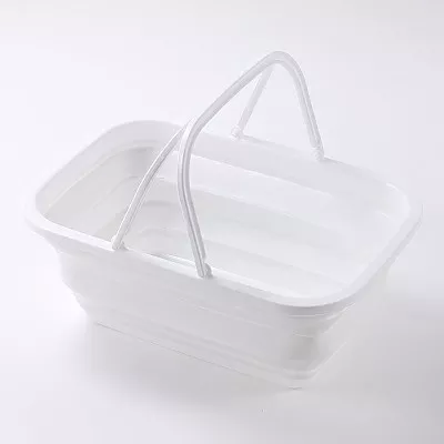 스탠다드 프로덕트 접이식 소프트 바스켓 화이트 9.35L