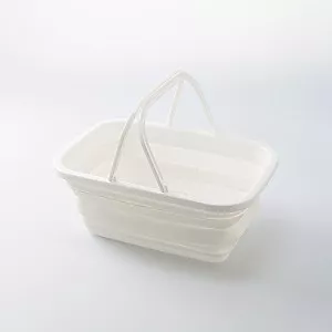 스탠다드 프로덕트 접이식 소프트 바스켓 화이트 5.3L