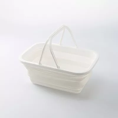 스탠다드 프로덕트 접이식 소프트 바스켓 화이트 5.3L