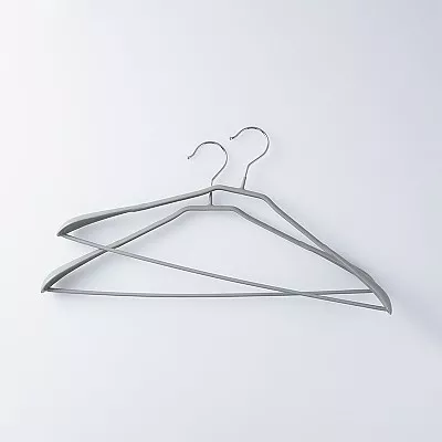 스탠다드 프로덕트 미끄럼방지 수트 옷걸이 쿨그레이 2개