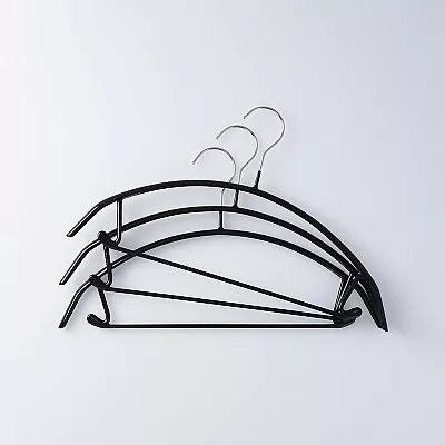 스탠다드 프로덕트 미끄럼방지 옷걸이 블랙 3개