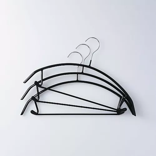 스탠다드 프로덕트 미끄럼방지 옷걸이 블랙 3개