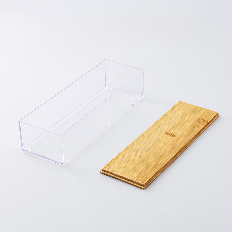 스탠다드 프로덕트 소품 대나무 뚜껑 수납 케이스 6cmx24.6cmx8.2cm