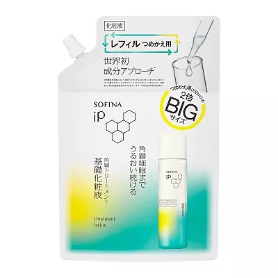소피나 iP 각질층 트리트먼트 기초 화장수 토너 빅 리필 300ml