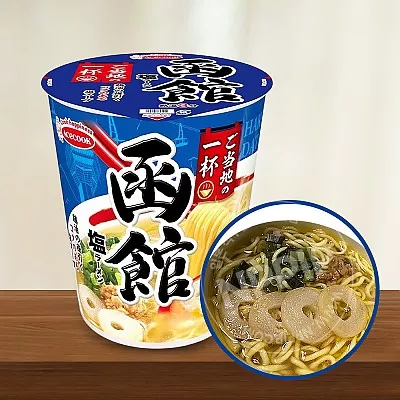 에이스쿡 로컬 하코다테 소금 라멘 60g 일본 컵라면