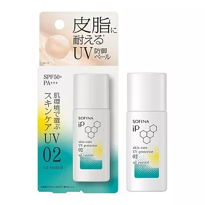 소피나 iP 스킨케어 UV 02 피지가 나오기 쉬운 피부 환경 자외선 차단제 30g