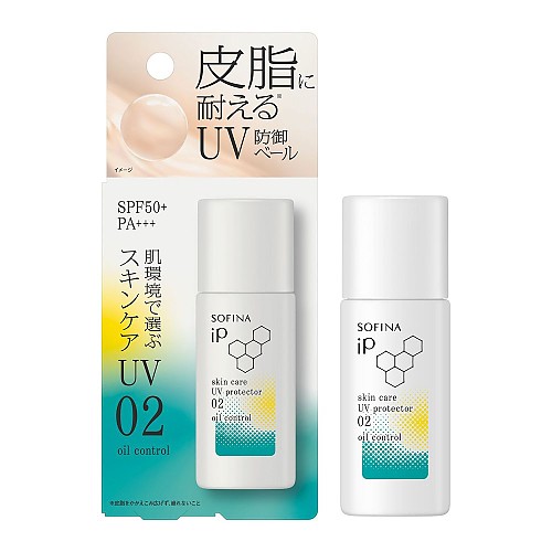 소피나 iP 스킨케어 UV 02 피지가 나오기 쉬운 피부 환경 자외선 차단제 30g