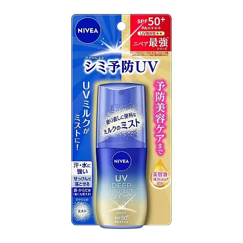 니베아 UV 딥 프로텍트 앤 케어 밀크 미스트 60ml SPF50+ PA++++ 클리어 플로럴 향