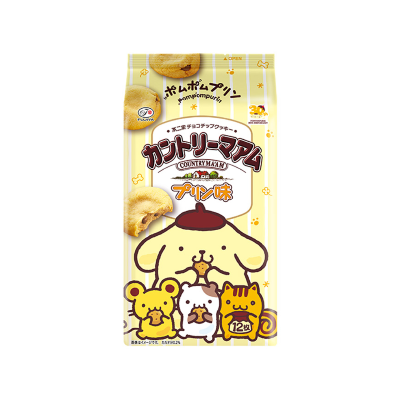 후지야 폼폼푸린 컨트리맘 푸딩맛 쿠키 12개입