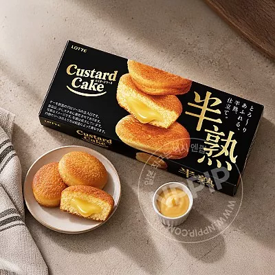 롯데 반숙 카스타드 케이크 3개입 85g