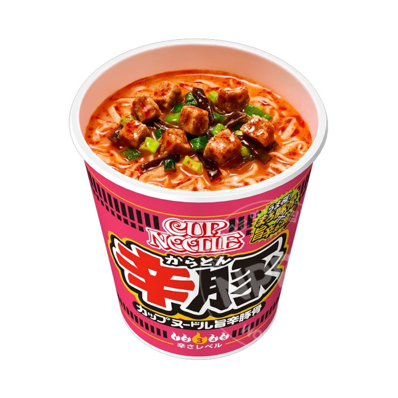 닛신 컵누들 카라톤 매운 돈코츠 라멘 83g 일본 컵라면