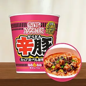닛신 컵누들 카라톤 매운 돈코츠 라멘 83g 일본 컵라면