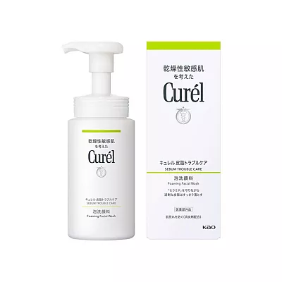 큐렐 세범 피지 트러블 케어 거품 세안제 150ml