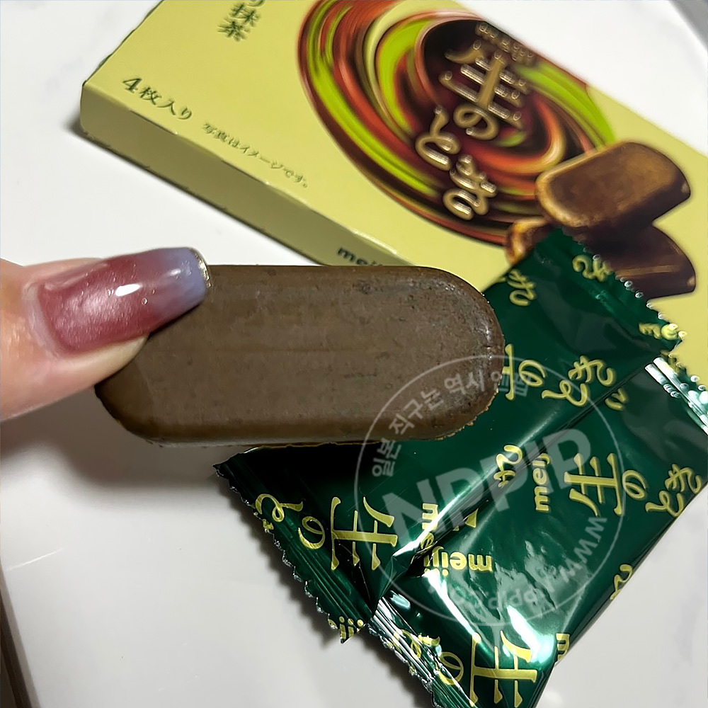 메이지 나마노토키 촉촉한 초콜릿 말차맛 4개입