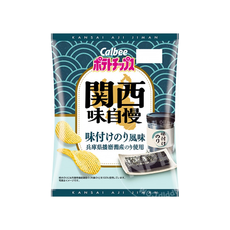 가루비 포테이토칩 간사이 아지츠케 김맛 감자칩 57g