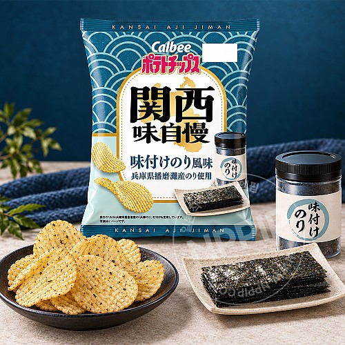 가루비 포테이토칩 간사이 아지츠케 김맛 감자칩 57g