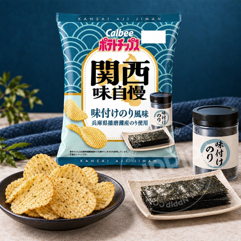 가루비 포테이토칩 간사이 아지츠케 김맛 감자칩 57g