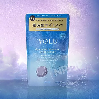 YOLU 요루 릴렉스나이트 드리밍 배쓰 태블렛 입욕제 6개입 캐모마일 히아신스향