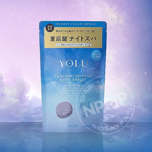 YOLU 요루 릴렉스나이트 드리밍 배쓰 태블렛 입욕제 6개입 캐모마일 히아신스향