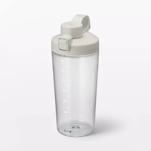 무인양품 입구가 넓어 씻기 쉬운 눈금 표시 원터치 보틀 화이트 700ml