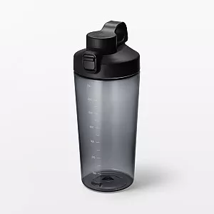 무인양품 입구가 넓어 씻기 쉬운 눈금 표시 원터치 보틀 블랙 700ml