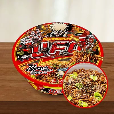 닛신 ufo 야끼소바 나의 히어로 아카데미아 패키지 128g