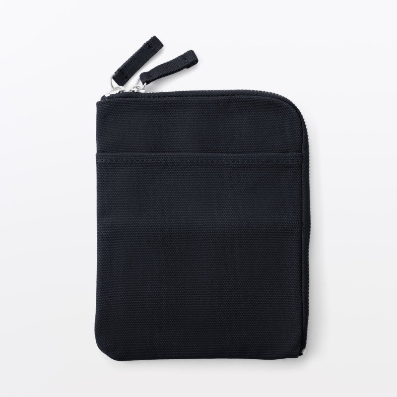 무인양품 캔버스 노트 케이스 네이비 A6용