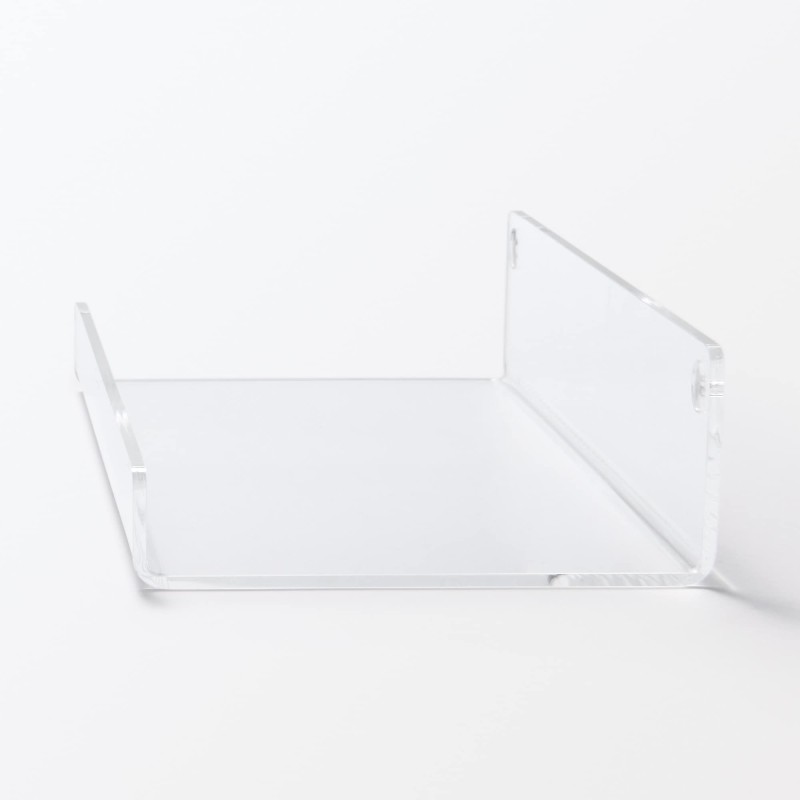 무인양품 벽에 붙이는 아크릴 디스플레이 ㄷ자형 약 폭 22x깊이 12x높이 2.5cm 5cm 석고보드용