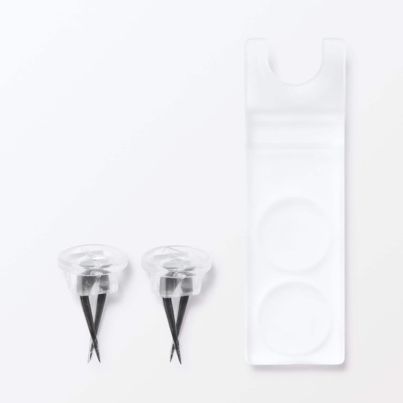 무인양품 벽에 붙이는 아크릴 디스플레이 ㄷ자형 약 폭 22x깊이 6x높이 2.5cm 5cm 석고보드용