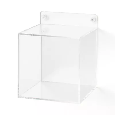 무인양품 벽에 붙이는 아크릴 디스플레이 박스형 약 폭 12.6x깊이 12.4x높이 15cm 석고보드용