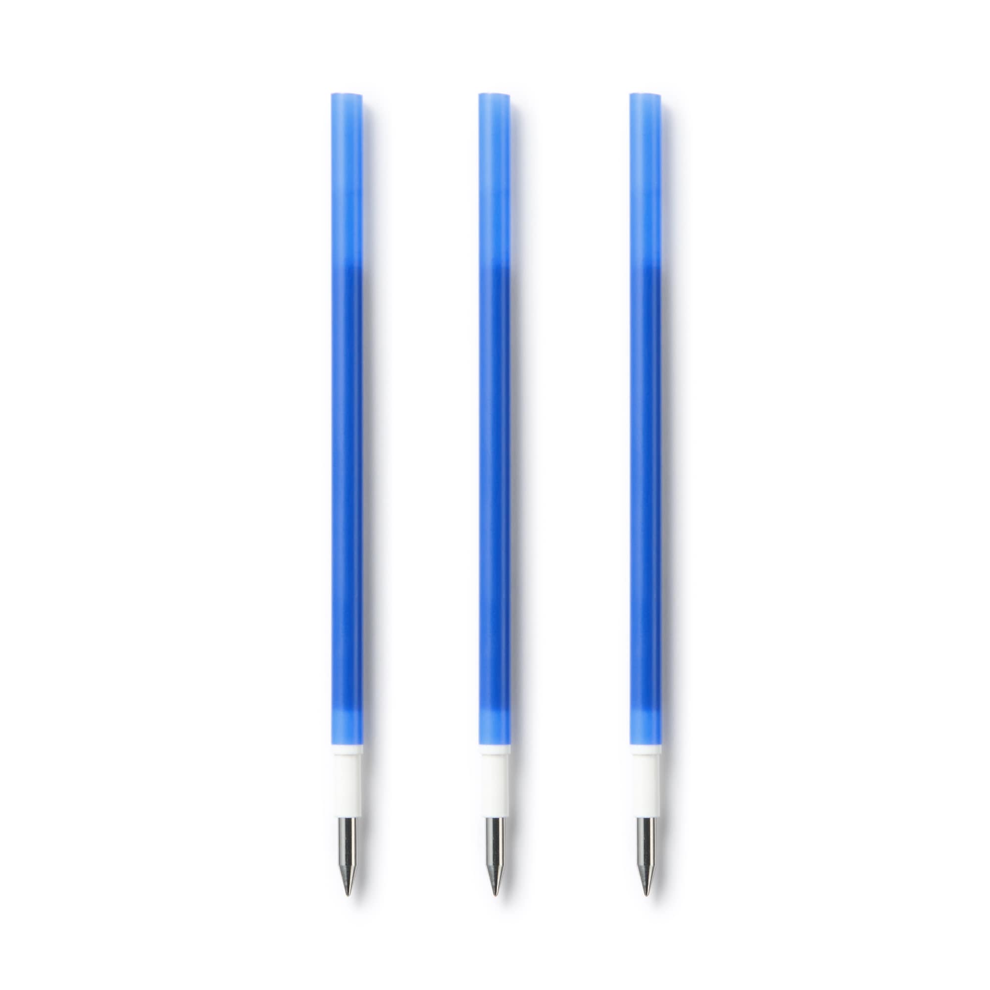 무인양품 리필심 문질러 지우는 볼펜 노크식용 블루 3개입 0.38mm