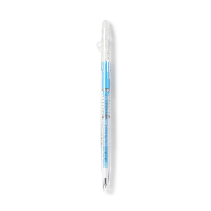 무인양품 문질러 지우는 슬림 볼펜 노크식 라이트 블루 0.38mm